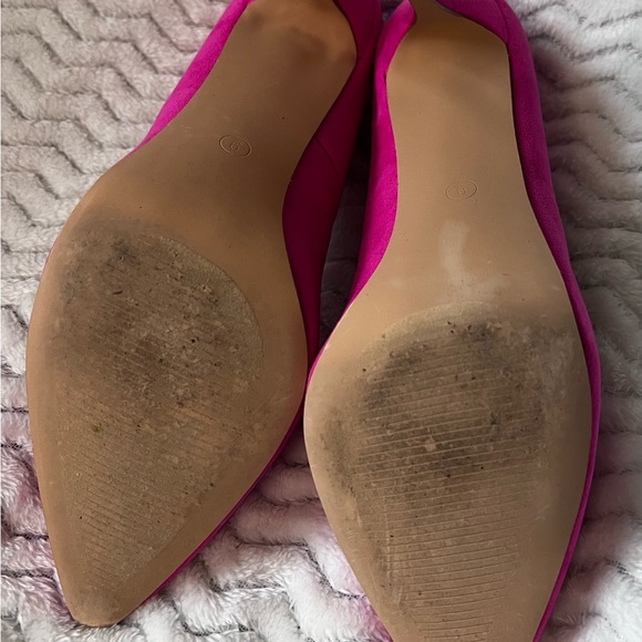 MySoft Women’s Pink Suede Heels - Picture 7 of 7